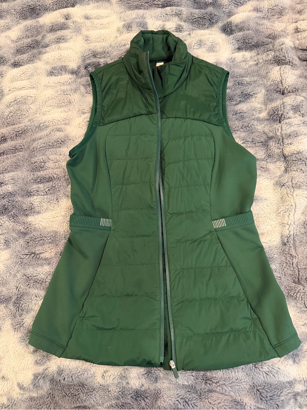 lululemon athletica Forest Green Quilted Hybrid Vest